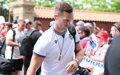 270626 - Barbarians v Wales -  Barbarians George North arrives at the Allianz Stadium