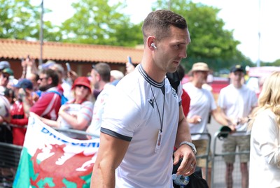 270626 - Barbarians v Wales -  Barbarians George North arrives at the Allianz Stadium