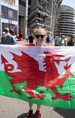 270626 - Barbarians v Wales -  Wales fans at the Allianz Stadium