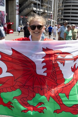 270626 - Barbarians v Wales -  Wales fans at the Allianz Stadium