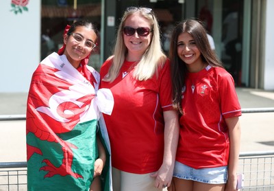270626 - Barbarians v Wales -  Wales fans at the Allianz Stadium