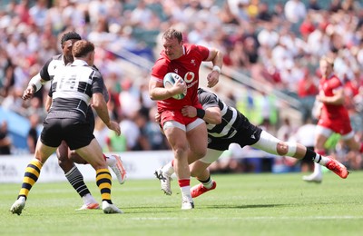 270626 - Barbarians v Wales - Dewi Lake of Wales charges forward