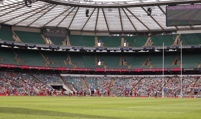 270626 - Barbarians v Wales - A general view of the stadium during the match