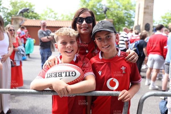 270626 - Barbarians v Wales - Friendly - Wales fans before the game