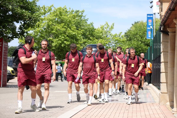 270626 - Barbarians v Wales - Friendly - Wales arrive at Twickenham