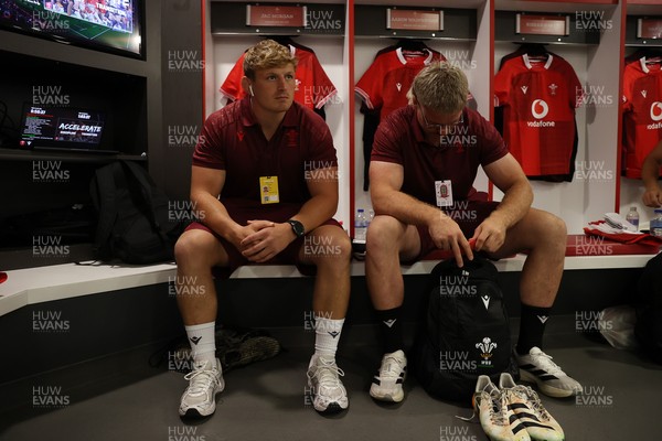 270626 - Barbarians v Wales - Friendly - Jac Morgan of Wales in the dressing room before the game