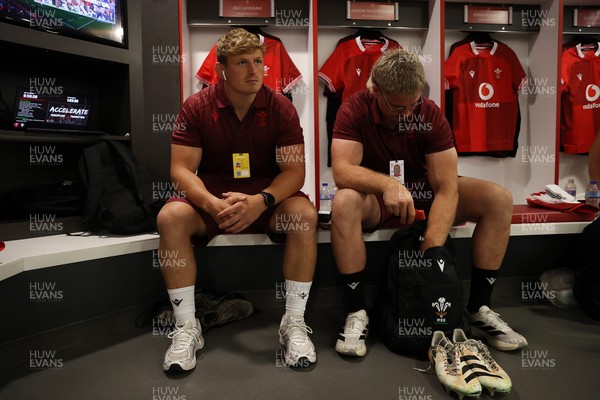 270626 - Barbarians v Wales - Friendly - Jac Morgan of Wales in the dressing room before the game