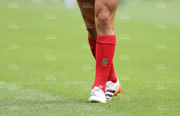 270626 - Barbarians v Wales - Friendly - George North of Barbarians wearing the his local club socks
