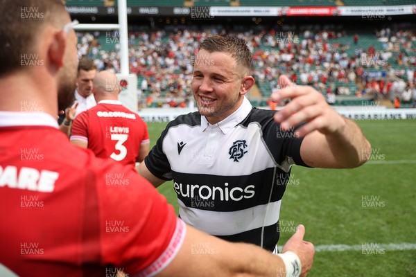 270626 - Barbarians v Wales - Friendly - Elliot Dee of Barbarians and Harrison Keddie of Wales 