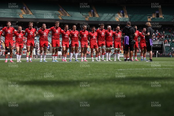 270626 - Barbarians v Wales - Friendly - Wales sing the anthem