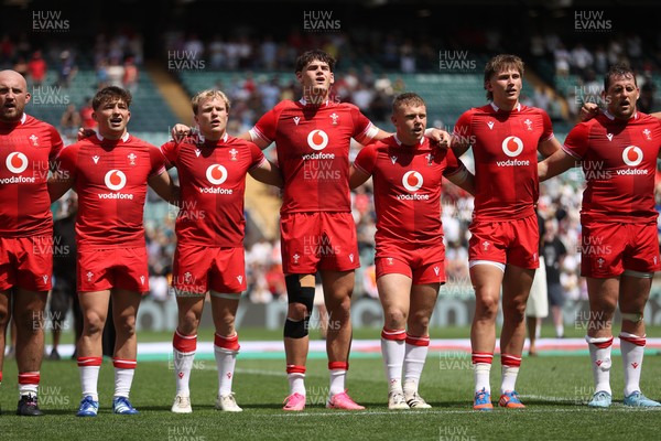 270626 - Barbarians v Wales - Friendly - Wales sing the anthem