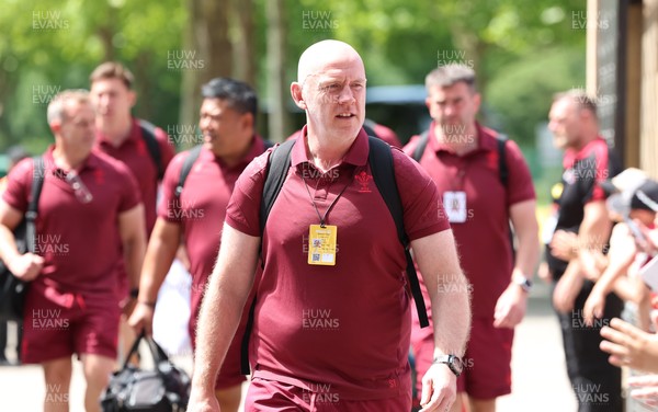 270626 - Barbarians v Wales -  Wales head coach Steve Tandy arrives at the Allianz Stadium