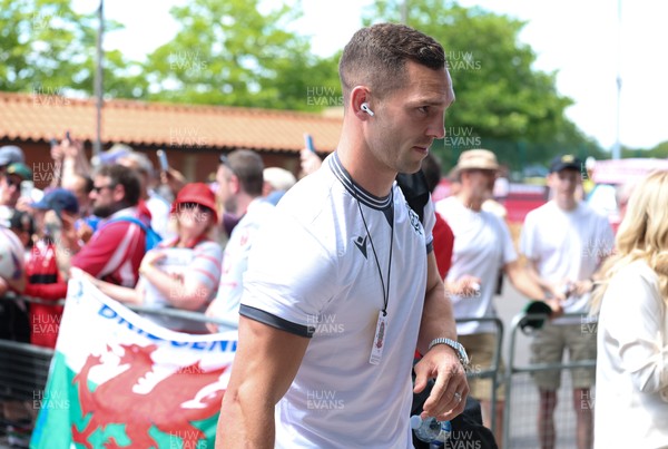 270626 - Barbarians v Wales -  Barbarians George North arrives at the Allianz Stadium