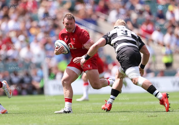 270626 - Barbarians v Wales - Dewi Lake of Wales charges forward