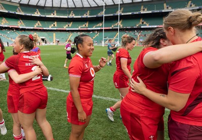 270626 - Barbarians v Wales Women -  Jenna De Vera of Wales at the end of the match