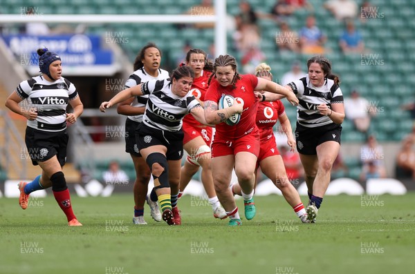 270626 - Barbarians Women v Wales Women - Friendly - Maisie Davies of Wales make a break