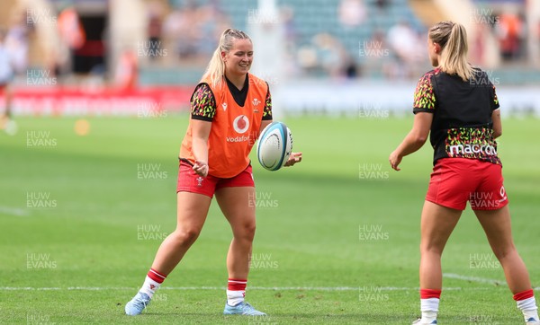 270626 - Barbarians v Wales Women - Freya Bell of Wales during warm up