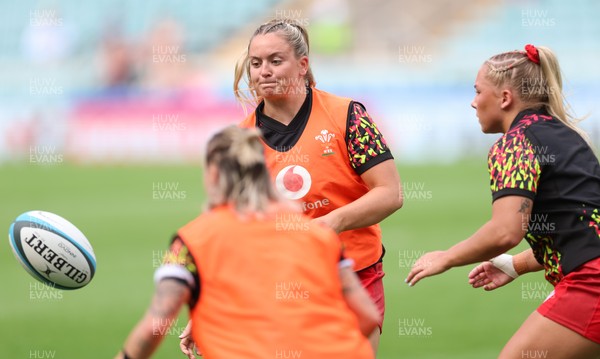 270626 - Barbarians v Wales Women - Freya Bell of Wales during warm up