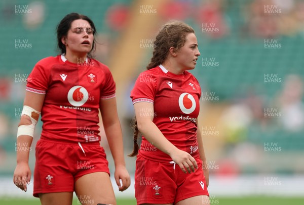 270626 - Barbarians v Wales Women - Lucy Isaac of Wales and Lily Hawkins of Wales