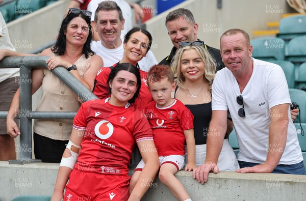 270626 - Barbarians v Wales Women - Lucy Isaac of Wales with family and friends