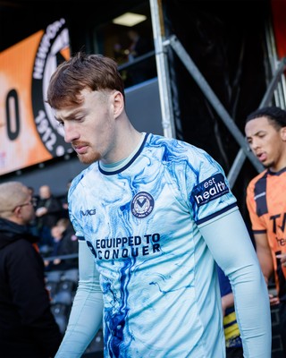 140326 - Barnet v Newport County - Sky Bet League 2 - Michael Spellman of Newport County before the match