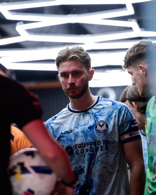 140326 - Barnet v Newport County - Sky Bet League 2 - Matthew Baker of Newport County before the match