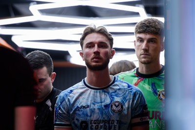 140326 - Barnet v Newport County - Sky Bet League 2 - Matthew Baker of Newport County before the match