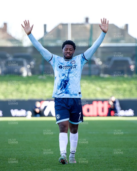 140326 - Barnet v Newport County - Sky Bet League 2 - Bobby Kamwa of Newport County celebrates his goal