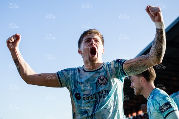 140326 - Barnet v Newport County - Sky Bet League 2 - James Crole of Newport County celebrates his goal
