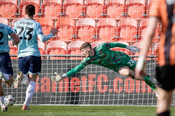 140326 - Barnet v Newport County - Sky Bet League 2 - Jordan Wright of Newport County in action