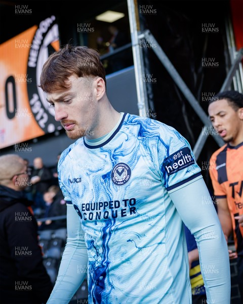 140326 - Barnet v Newport County - Sky Bet League 2 - Michael Spellman of Newport County before the match