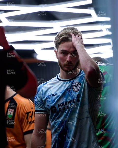140326 - Barnet v Newport County - Sky Bet League 2 - Matthew Baker of Newport County before the match