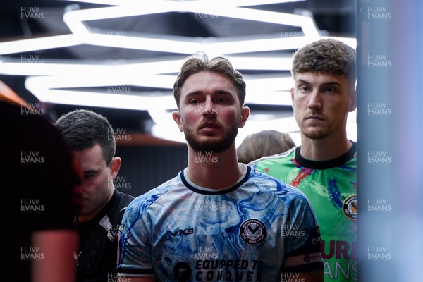 140326 - Barnet v Newport County - Sky Bet League 2 - Matthew Baker of Newport County before the match