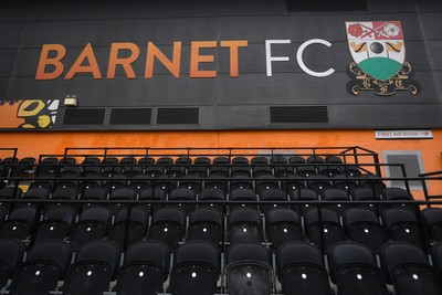 290725 - Barnet v Newport County - Carabao Cup Preliminary Round - A general view of the Hive Stadium, ahead of the match