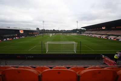 290725 - Barnet v Newport County - Carabao Cup Preliminary Round - A general view of the Hive Stadium, ahead of the match