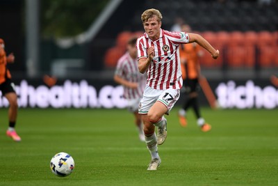 290725 - Barnet v Newport County - Carabao Cup Preliminary Round - Tom Davies of Newport County