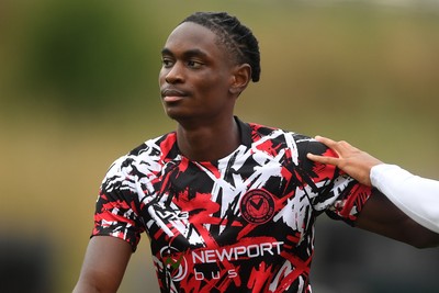 290725 - Barnet v Newport County - Carabao Cup Preliminary Round - Habeeb Ogunneye of Newport County