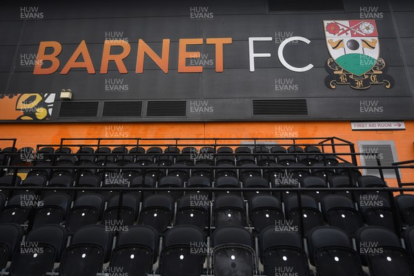 290725 - Barnet v Newport County - Carabao Cup Preliminary Round - A general view of the Hive Stadium, ahead of the match