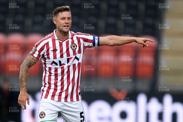 290725 - Barnet v Newport County - Carabao Cup Preliminary Round - James Clarke of Newport County