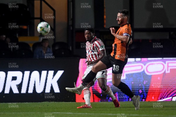 290725 - Barnet v Newport County - Carabao Cup Preliminary Round - Bobby Kamwa of Newport County