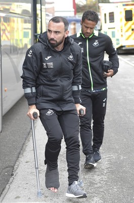 191019 - Barnsley v Swansea City - Sky Bet Championship - Leon Britton of Swansea