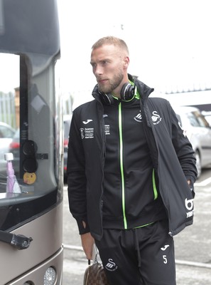 191019 - Barnsley v Swansea City - Sky Bet Championship - Mike Van der Hoorn of Swansea