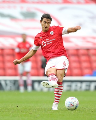 191019 - Barnsley v Swansea City - Sky Bet Championship - Kenny Dougall of Barnsley