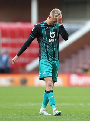 191019 - Barnsley v Swansea City - Sky Bet Championship - Sam Surridge of Swansea