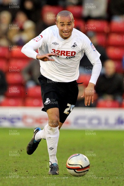 22.01.11 -Barnsley v Swansea City, Npower Championship - Swansea City's Ashley Richards 