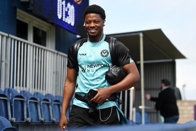 020526 - Barrow v Newport County - Sky Bet League 2 -  Bobby Kamwa of Newport County arrives at the stadium