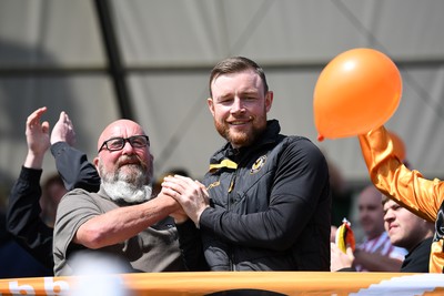 020526 - Barrow v Newport County - Sky Bet League 2 -  Mark O’Brien with fans