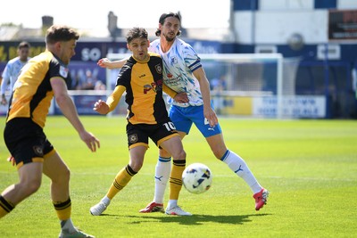 020526 - Barrow v Newport County - Sky Bet League 2 -  Harrison Biggins of Newport County is challenged by Jordan Williams of Barrow
