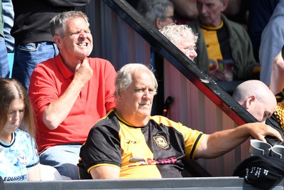 020526 - Barrow v Newport County - Sky Bet League 2 -  Dejected Newport fans after their side concedes the first goal