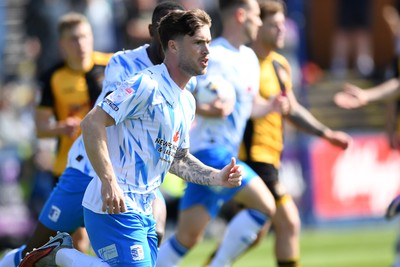 020526 - Barrow v Newport County - Sky Bet League 2 -  Charlie McCan of Barrow celebrates scoring a goal